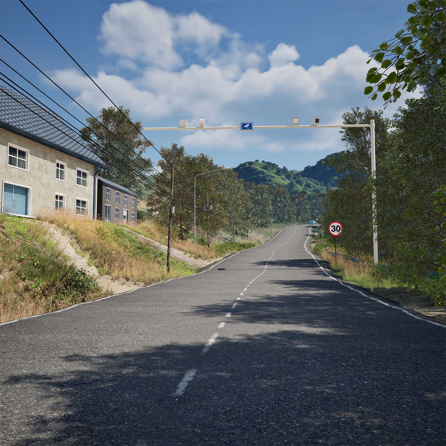 乡村窄路