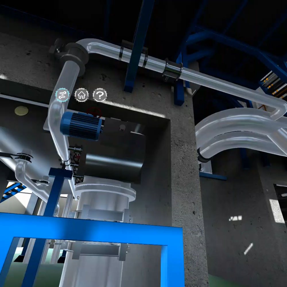 VR工业设备培训系统操作模拟与工具界面