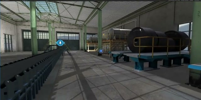 VR沉浸式工业培训系统高精度3D建模界面